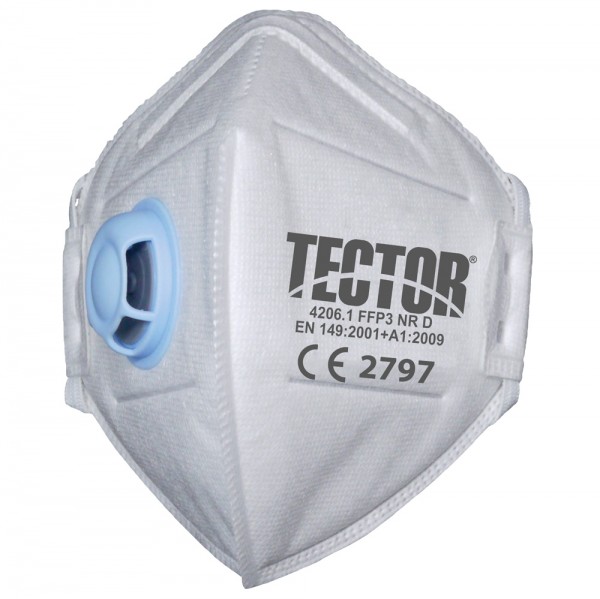 P3 FFP3 Feinstaubmaske mit Ausatemventil von Tector